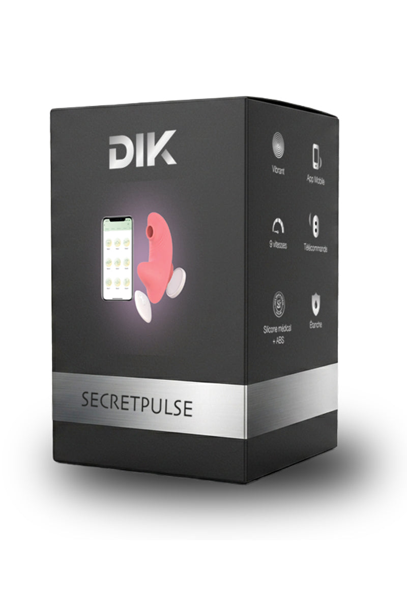 Stimulateur culotte vibrante connecté Secret Pulse rose DIK