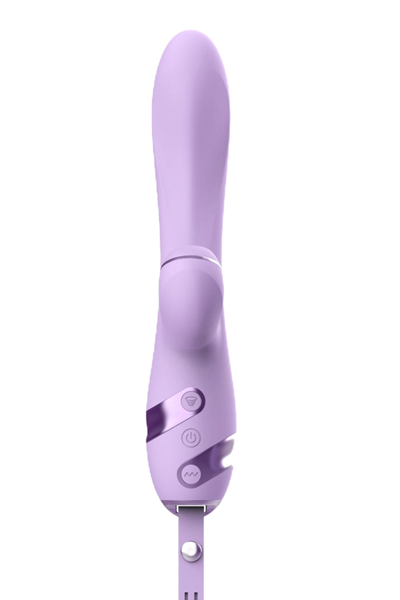 Vibromasseur rabbit 3 en 1 à aspiration Purple Sucker DIK