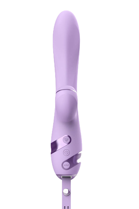 Vibromasseur rabbit 3 en 1 à aspiration Purple Sucker DIK