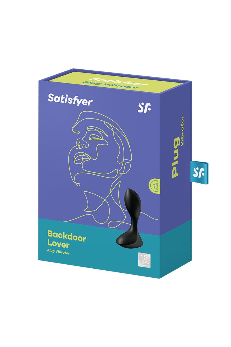 Plug anal vibrant rechargeable Backdoor Lover noir Satisfyer