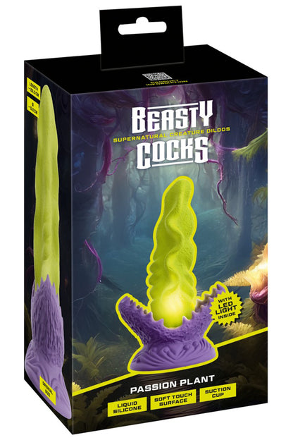 Gode lumineux LED à ventouse Passionate Plant Beasty Cocks