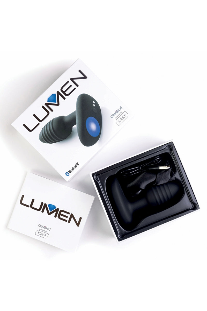 Plug anal vibrant connecté lumineux Lumen Kiiroo