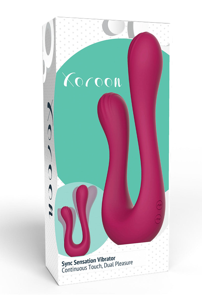 Double vibromasseur flexible Sync Sensation Xocoon