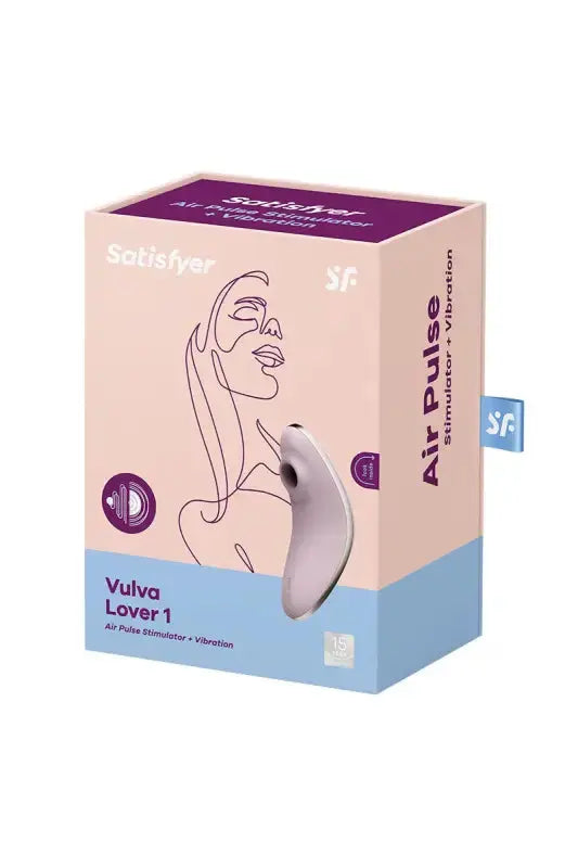 Stimulateur Vulva Lover 1 Satisfyer - boîte du produit d'air pulsé pour double stimulation et plaisir féminin.