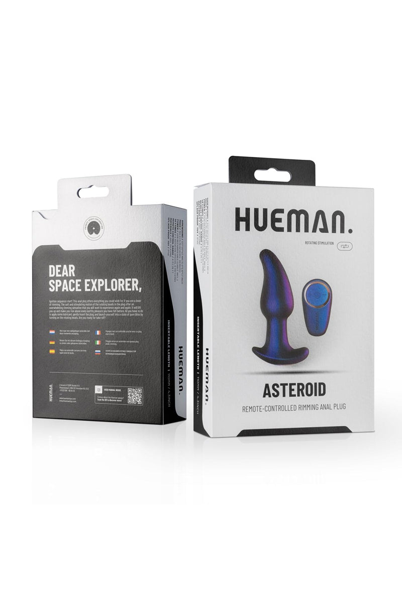 Plug anal rotatif télécommandé à billes Asteroid Hueman