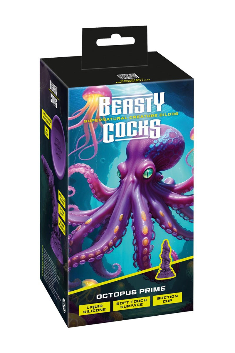 Gode alien texturé en silicone Octopus Prime Beasty Cocks