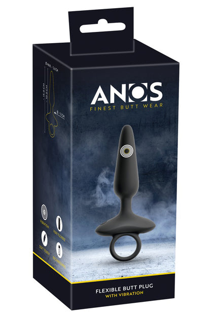 Plug anal vibrant flexible lisse pour débuter Anos