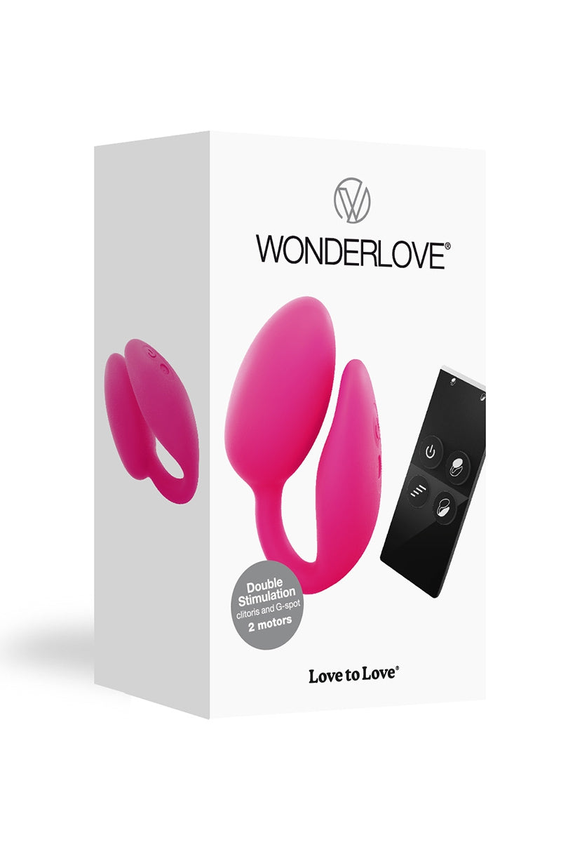 Œuf vibrant télécommandé double moteur Wonderlove Love to Love