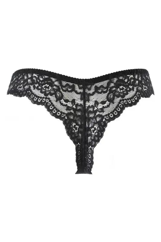 String brésilien noir V-10515 d'Axami, alliant raffinement, sensualité et confort.
