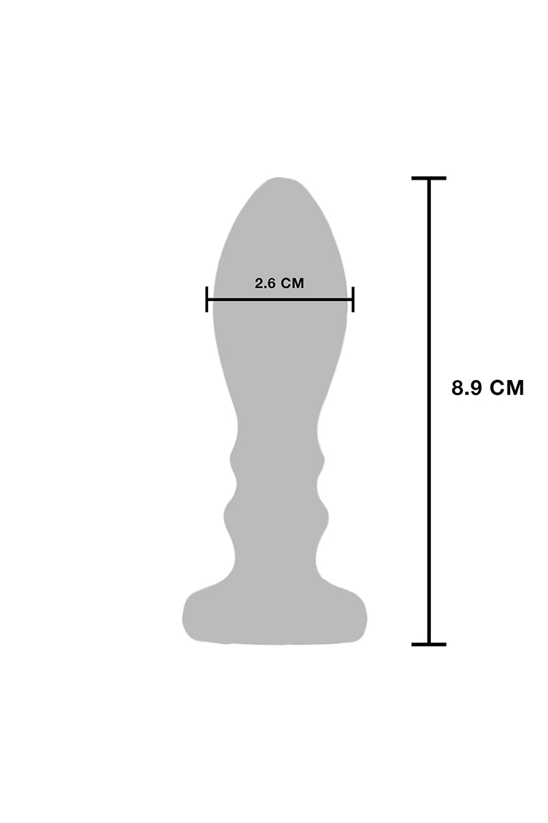 Plug anal vibrant en acier inoxydable The Slider Toy Joy