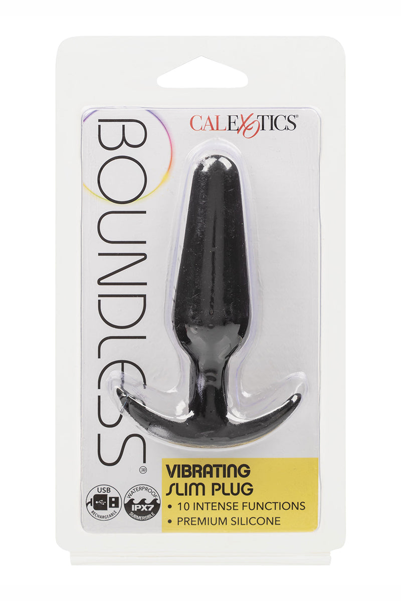 Plug anal vibrant fin en silicone Boundless Calexotics