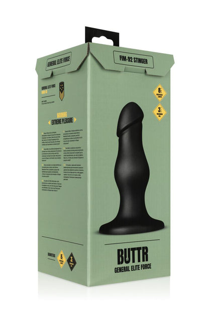 Plug anal XXL ondulé en PVC FIM-92 Stinger BUTTR