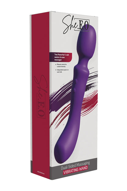 Vibromasseur double face 2 en 1 rechargeable She E-O