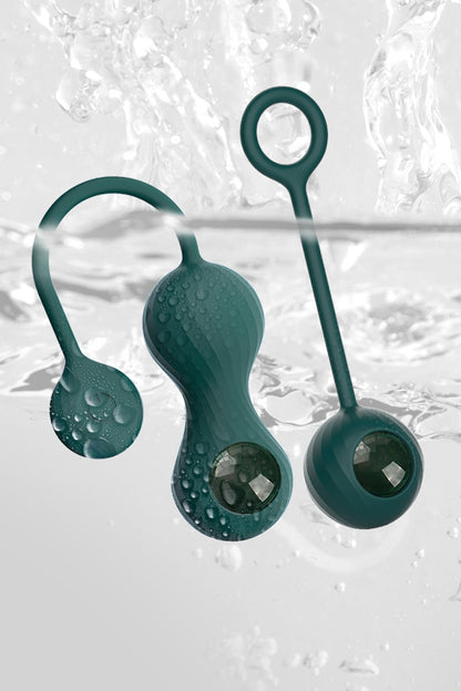 Boules de Kegel vibrantes connectées Crystal Duo Magic Motion