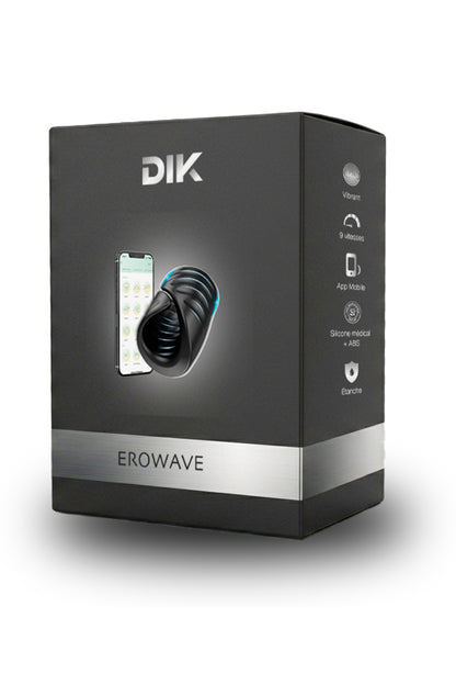 Masturbateur masculin connecté Erowave noir DIK