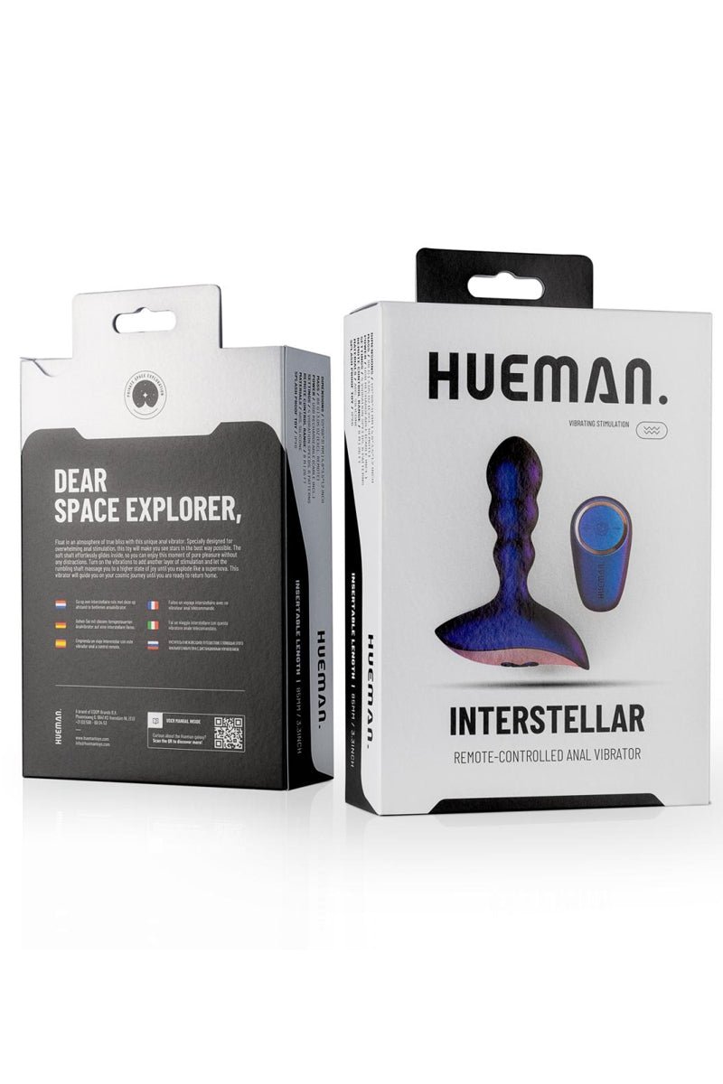 Plug anal vibrant télécommandé Interstellar Hueman