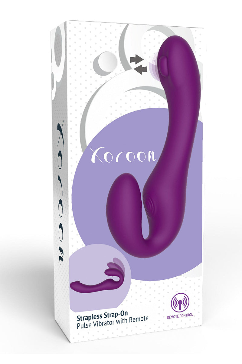 Gode vibrant strapless pulsatile télécommandé Xocoon