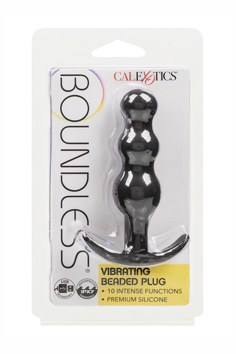 Plug anal vibrant 3 perles en silicone Boundless Calexotics