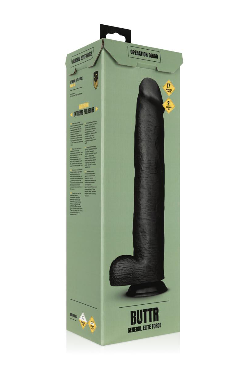 Gode XXL réaliste à ventouse Operation Dingo BUTTR