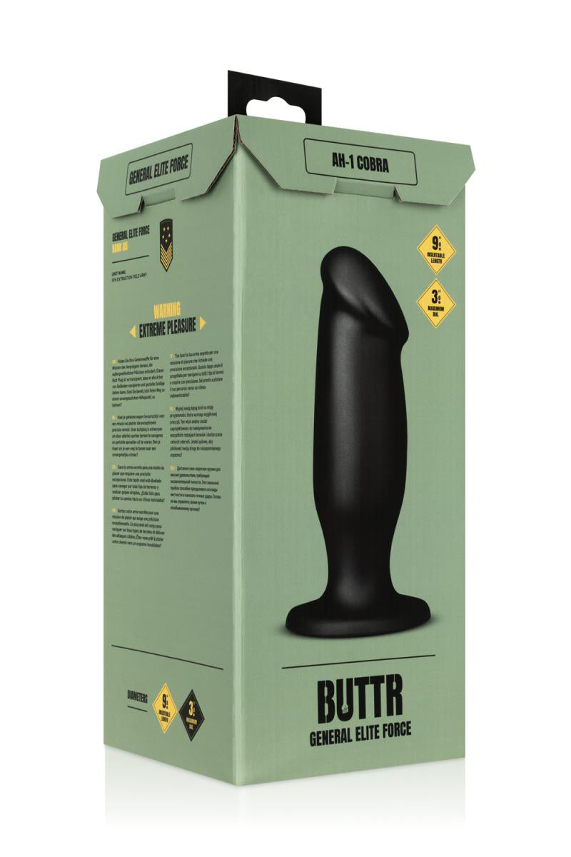 Plug anal XXL à tête de gland AH-1 Cobra BUTTR