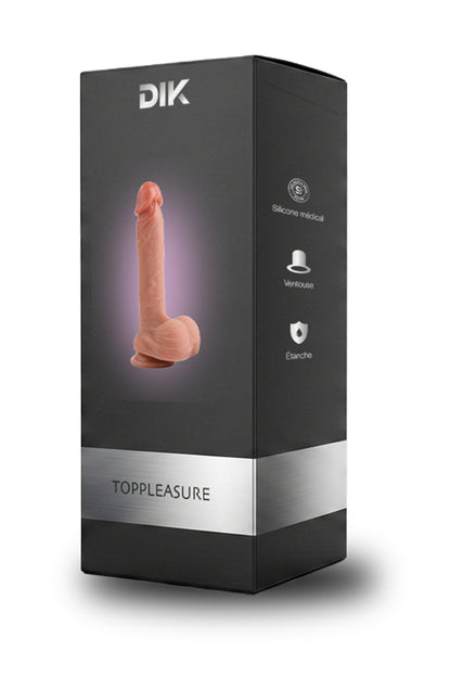 Gode réaliste à ventouse avec testicules Top Pleasure DIK