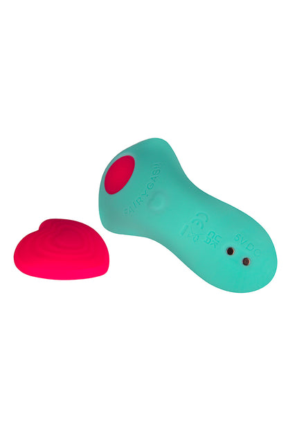 Stimulateur de culotte télécommandé HeartGem vert Fairygasm
