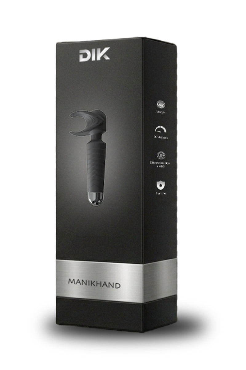 Masturbateur masculin vibrant rechargeable Manikhand noir DIK