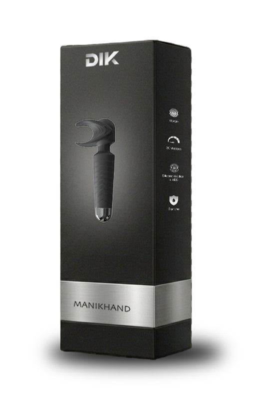 Masturbateur masculin vibrant rechargeable Manikhand noir DIK