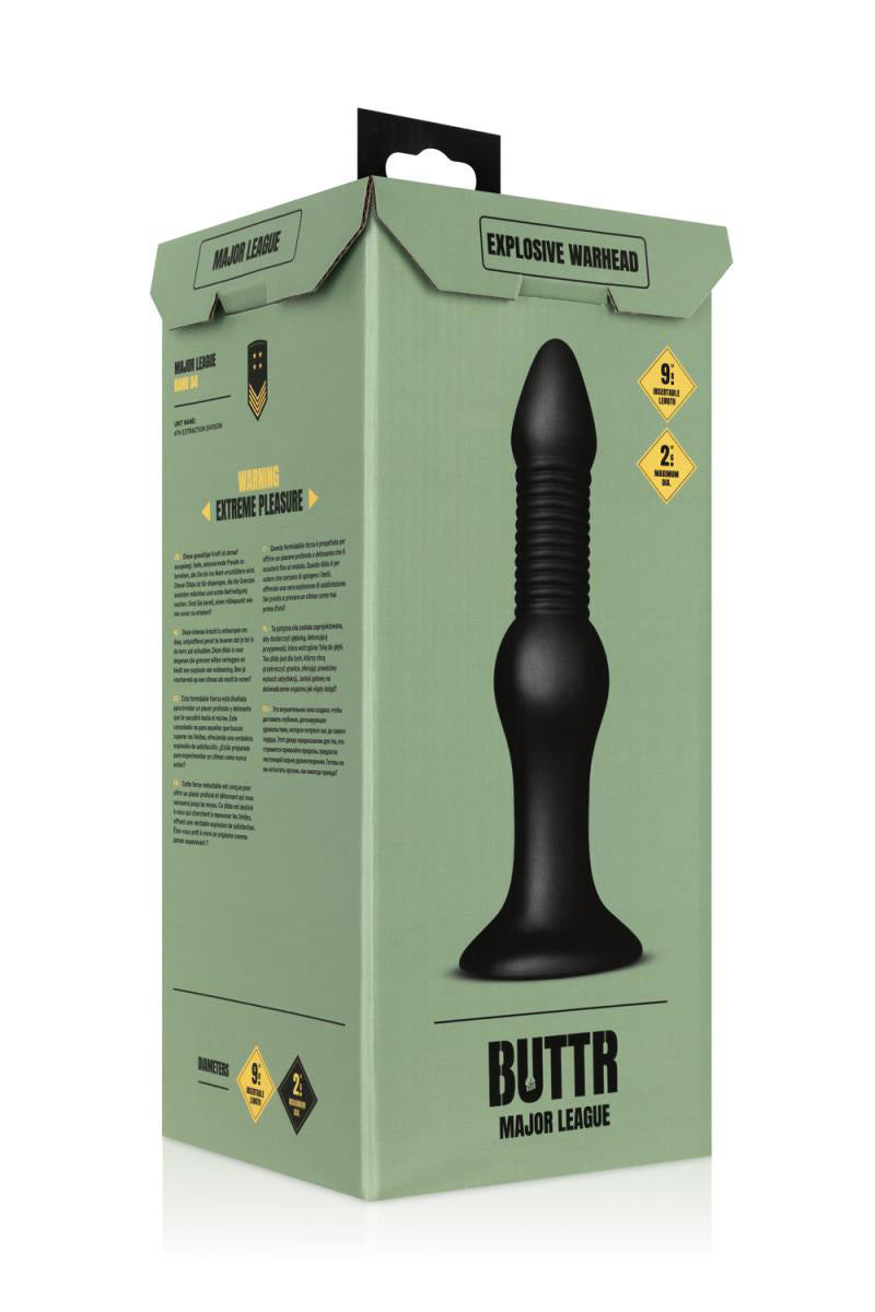 Plug anal XXL strié en PVC Explosive Warhead BUTTR