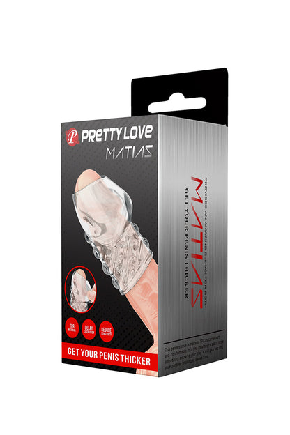 Gaine de pénis transparente à picots Matias Pretty Love