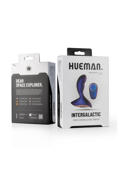 Plug anal vibrant télécommandé incurvé Intergalactic Hueman