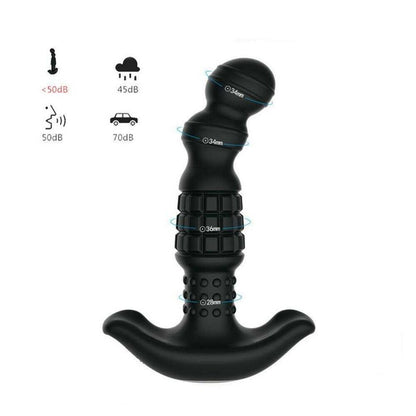 Pineapple Man Honey Play Box masseur prostatique vibrant billes roulantes – vue télécommande et port charge USB rechargeable
