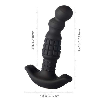 Masseur prostatique vibrant billes roulantes Honey Play Box – détail base évasée col effilé ergonomie
