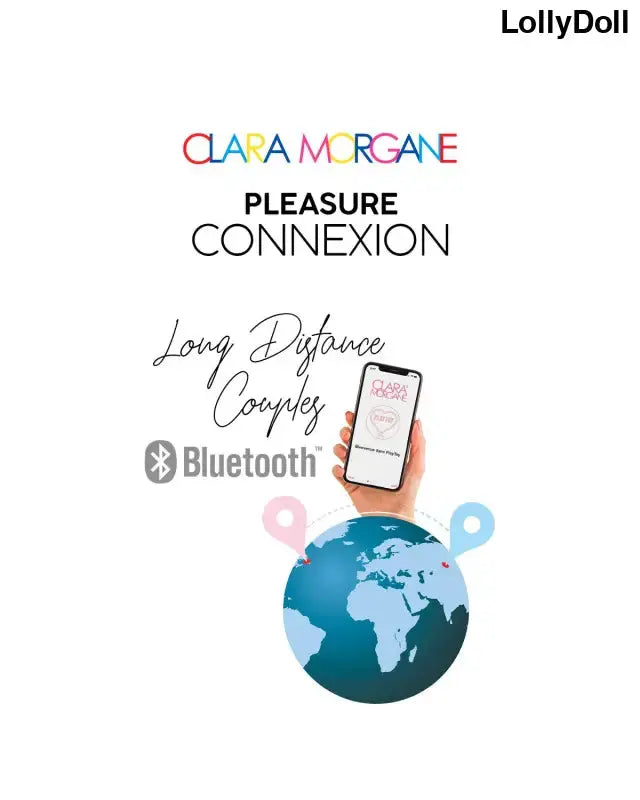 Oeuf vibrant Pleasure Connexion Rose pour couples à distance avec connectivité Bluetooth et globe terrestre