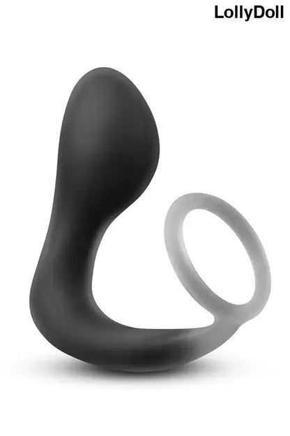 Plug et Anneau en silicone noir.