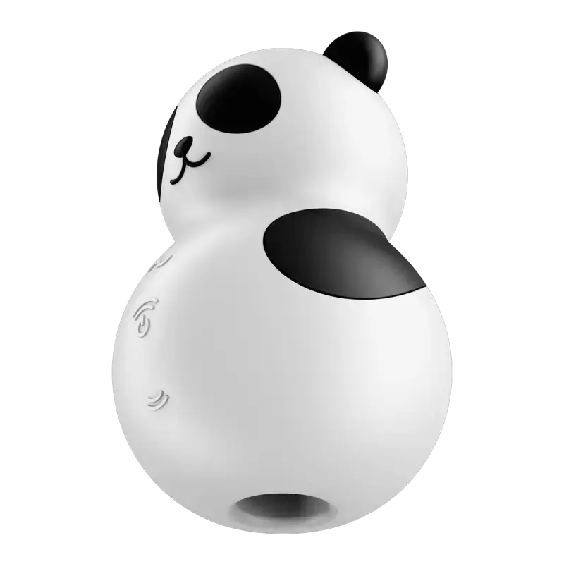 Vibromasseur Pocket Panda en forme de panda, design adorable et compact pour le plaisir.