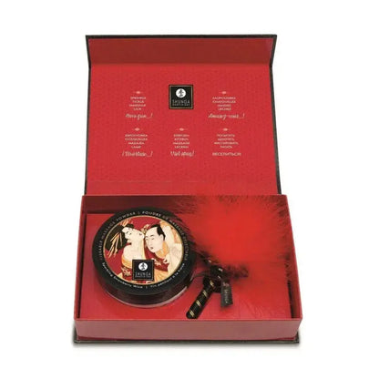 Coffret de poudre de massage délectable - Fraise et champagne disponible chez LollyDoll