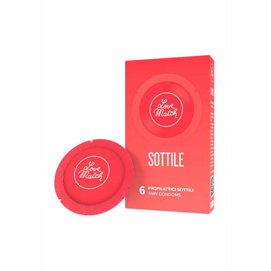 Préservatifs Ultra-fins Love Match Sottile boîte 6 ultra-fins 50µm norme CE LollyDoll