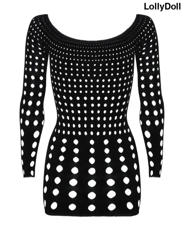 Robe sexy Rocker en noir, une tenue glamour et irrésistible pour vos soirées spéciales.  Disponible chez LollyDoll