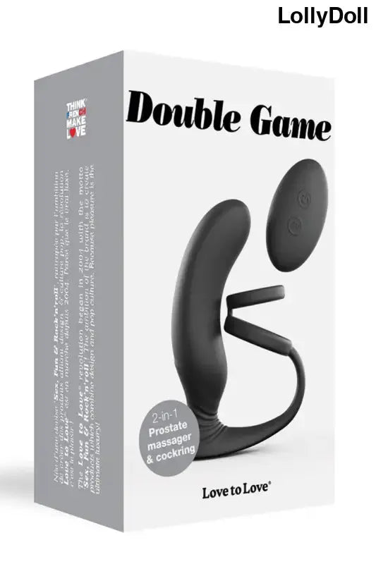 Stimulateur prostate et cockring noir chez LollyDoll