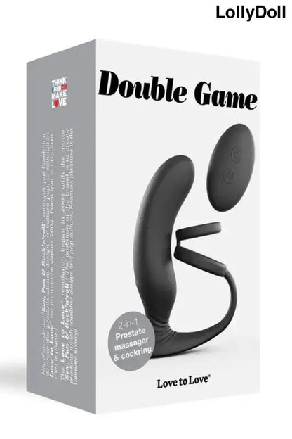 Stimulateur prostate et cockring noir chez LollyDoll