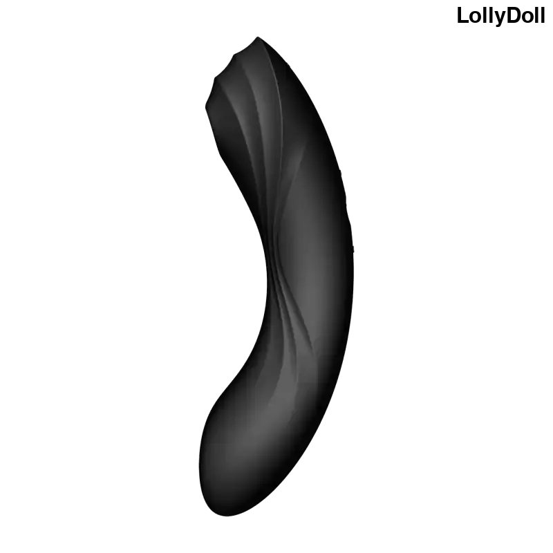 Vibromasseur et stimulateur clitoridien Satisfyer Curvy Trinity 4 en noir