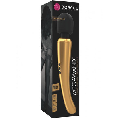 Stimulateur wand gold Dorcel rechargeable USB sans phtalate et pochon de rangement inclus