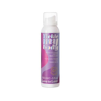 Mousse massage crépitante érotique barbe à papa Love to Love Tickle My Body — flacon doseur 150ml