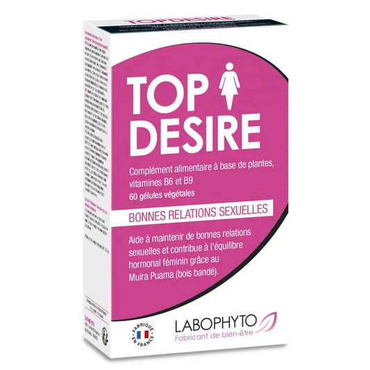 complément alimentaire Top desire 60 gélules une formule naturelle et efficace pour stimuler la libido féminine chez LollyDoll