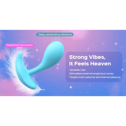 Loli Bleu - vibromasseur avec application pour le point G et le clitoris - Honey Play box - Vibromasseur disponible chez LollyDoll, pas cher
