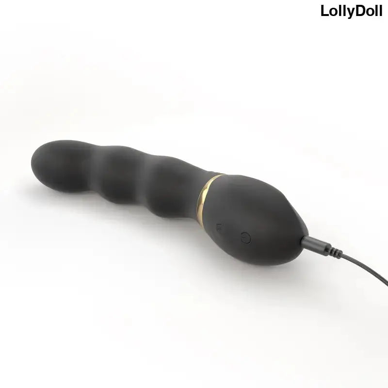 Vibromasseur Dorcel Too Much 2.0 en finition noir et or, conçu pour des sensations intenses chez LollyDoll.