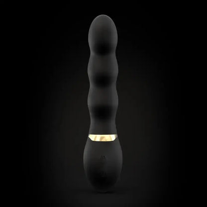 Vibromasseur Dorcel Too Much 2.0 en noir et or, vibrant et conçu pour des sensations inoubliables.
