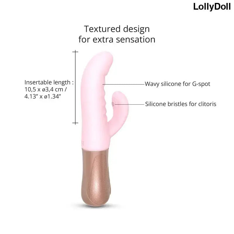 Vibromasseur Rabbit Sassy Bunny - Baby Pink - Love to Love - Sextoys disponible chez LollyDoll