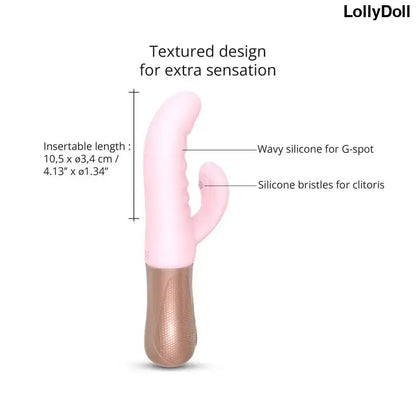 Vibromasseur Rabbit Sassy Bunny - Baby Pink - Love to Love - Sextoys disponible chez LollyDoll